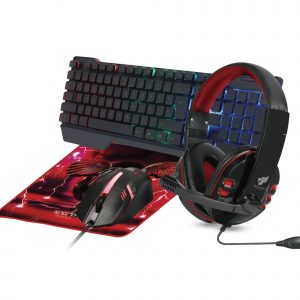 Kit Gaming 4 en 1  NECNON NGC-PEGASUS NBCGPG0241 Rojo