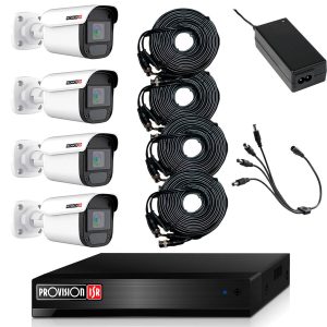 Kit de Videovigilancia PROVISION-ISR PAK4LIGHTCC2MP-28 Interior y exterior