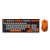 Kits de Teclado y Mouse Gaming Xzeal XZPKT1NG Naranja, Gris