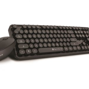 Teclado y Mouse Óptico Inalámbrico TECHZONE TZ19COMB01-INA 10 m