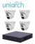 Kit de videovigilancia UNIARCH XVR301-04F/4*UAC-T112-F28  XVR301-04F/4*UAC-T112-F28 4
