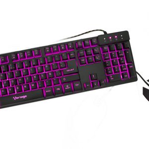 Kit de Teclado y Mouse Gaming VORAGO KM-500 USB