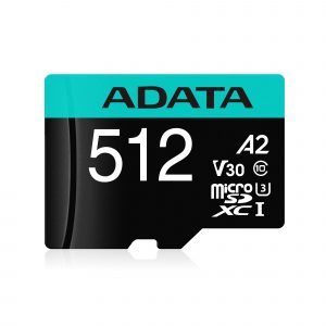 Micro Secure Digital A2 (V30) ADATA Premier Pro AUSDX512GUI3V30SA2-RA1 512 GB