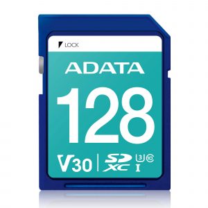 Secure Digital ADATA V30 SDXC UHS-I U3 ADATA ASDX128GUI3V30S-R 128 GB