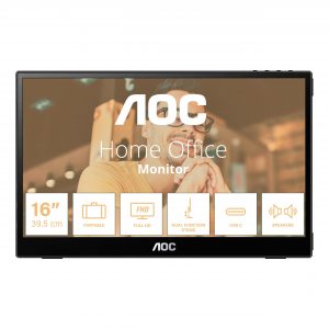 Monitor AOC 16T3E  Negro