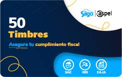 Timbres Fiscales ASPEL FACTE/50 Electrónicos FACTE/50 50 timbres