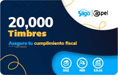 Timbres Fiscales ASPEL FACTE/20,000 2000 timbres