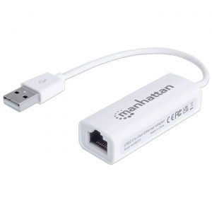 Tarjeta de Red USB - Ethernet MANHATTAN 506731 Blanco