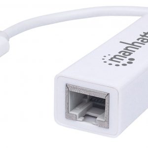 Adaptador USB Tipo C a Red MANHATTAN 507585 Blanco