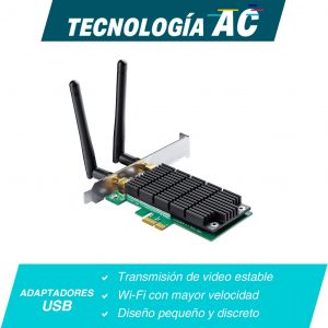 Tarjeta Dual Band PCI-Express TP-LINK Archer T4E Negro