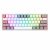 Teclado Mecánico Redragon Fizz Pro White/Gray K616-RGB WG Blanco y Gris