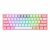 Teclado Mecánico Redragon Fizz Pro White/Pink K616-RGB WP Blanco y Rosa