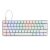 Teclado Mecánico GAME FACTOR KBG560-WH Blanco