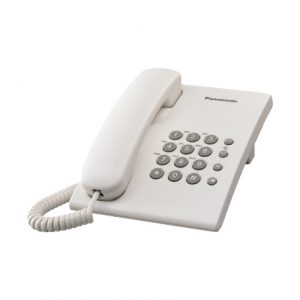 Teléfono Analógico PANASONIC KX-TS500MEW Color blanco