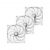 Enfriamiento y Ventilación DeepCool FT12 R-FT12-WHWPN3-G Blanco